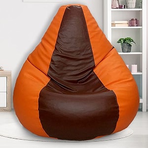 scouch xl orange brown teardrop bean bag cover orange brown bean bag without beans