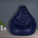 SCOUCH XXL Navy Blue Teardrop Bean Bag Cover (Navy Blue) (Bean Bag Without Beans)