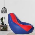 SCOUCH XXL Red Blue Teardrop Bean Bag Cover (Red Blue) (Bean Bag Without Beans)