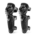 Scoyco 1 Pair Motorcycle Knee Shin Guard Pads Black 3 Sections Adjustable Knee Cap Pads Protector Armor for Motocross Racing Long Leg Sleeve Gear Crashproof