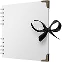 Scrapbook Album, 36 Pages, 7 x 7 Inch, White Photo Album, Scrap Book