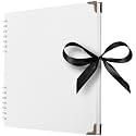Scrapbook Album, 80 Pages, 11 x 11 Inch, White Photo Album, Scrap Book