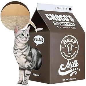 scratchme cat condo scratcher post cardboard milk box shape cat scratching house bed black color