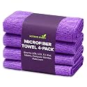 Screen Cleaner 4-Pack Microfiber Cloths for TV, Car, Laptop & Computer