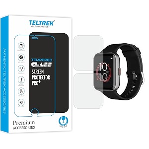 screen protector compatible with boat watch wave connect smartwatch full hydrogel tpu screen guard not a tempered glass pack of 2