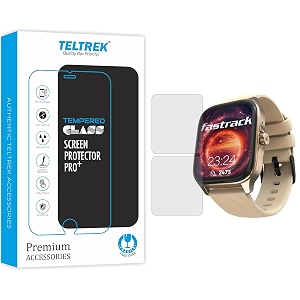 screen protector compatible with fastrack styler fs1 pro smartwatch full hydrogel tpu screen guard not a tempered glass pack of 2