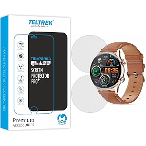 screen protector compatible with gizmore gizfit glow smartwatch full hydrogel tpu screen guard not a tempered glass pack of 2