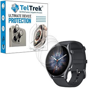 3 pack screen guard compatible with amazfit gtr 3 and amazfit gtr 3 pro hydrogel tpu screen protector not a tempered glass screenguard