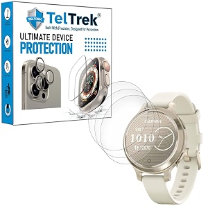 3 pack screen guard compatible with garmin lily 2 active smartwatch hydrogel tpu screen protector not a tempered glass screenguard