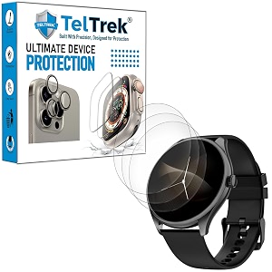 3 pack screen guard compatible with noise noisefit twist 2 14334 inch smartwatch hydrogel tpu screen protector not a tempered glass screenguard