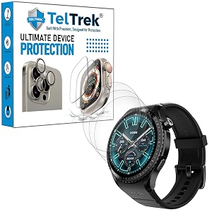 3 pack screen guard compatible with noise noisefit origin smartwatch 146 inch hydrogel tpu screen protector not a tempered glass screenguard