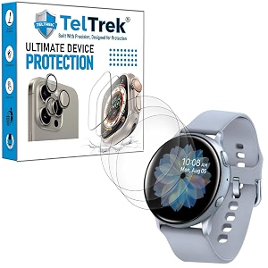 3 pack screen guard compatible with samsung galaxy watch active2  active 2 44mm smartwatch hydrogel tpu screen protector not a tempered glass screenguard