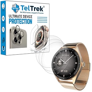 3 pack screen guard compatible with titan crest 2 14334 inch smartwatch hydrogel tpu screen protector not a tempered glass screenguard