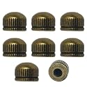 Screw Caps for Light Fixtures, Metal M4 Threaded Cap Nuts, 0.25 inch in Height x 0.35 inch in Diameter, 8 Packs Replacement for Outdoor Light, Pendant, Wall Sconce, Chandelier, Ceiling Lights