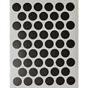Screw Cover Caps 9/16" (50 Pack) – Self-Adhesive PVC Stickers for Furniture, Shelving & Screw Holes – Durable & Easy to Apply. Wenge (Dark Espresso Brown)
