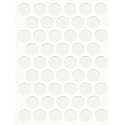 Screw Cover Caps 9/16" (50 Pack) – Self-Adhesive PVC Stickers for Furniture, Shelving &amp; Screw Holes – Durable &amp; Easy to Apply. White