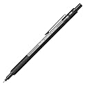Scrikss 0.5mm Mechanical Clutch Lead Pen Pencil Dark Grey Brass Body Push Mechanism Graph-X Series Eraser Included