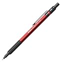 Scrikss 0.7mm Mechanical Clutch Lead Pen Pencil Red Brass Body Push Mechanism Graph-X Series Eraser Included
