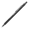 Scrikss 0.7mm Mechanical Clutch Lead Pen Pencil Matt Black Brass Body Push Mechanism Graph-X Series Eraser Included