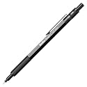 Scrikss 0.7mm Mechanical Clutch Lead Pen Pencil Dark Grey Brass Body Push Mechanism Graph-X Series Eraser Included
