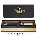 Scriveiner Black Ballpoint Pen, Pen Gift Set for Men &amp; Women, Professional, Executive Office