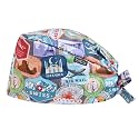Scrub Caps for Men with Buttons,Classic Surgical Caps