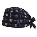 Scrub Caps for Men with Buttons,Classic Surgical Caps