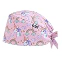 Scrub Caps for Women with Buttons, Classic Surgical Caps