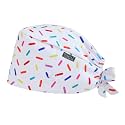 Scrub Caps for Women with Buttons, Classic Surgical Caps
