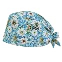 Scrub Caps for Women with Buttons, Classic Surgical Caps