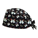 Scrub Caps for Women with Buttons, Classic Surgical Caps