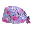 Scrub Caps for Women with Buttons, Classic Surgical Caps