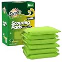 SCRUBIT Multi-Purpose Scouring Pad - Non-Scratch Cleaning Sponges for Pots, Pans, Dishes, Utensils &amp; Non-Stick Cookware - Scrubbing Pads Use for Kitchen, Bathroom - 6 Pack Dish Sponge (Green)