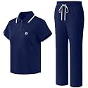Scrubs for Women Short Length Zip Polo