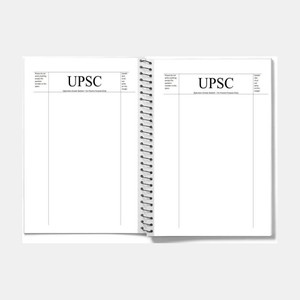 scruton upsc a4 notebook spiral mains answer writing booklet 70 gsm premium quality transparent cover 200 pages