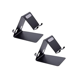 scts metal double side of 2 in 1 mobile phone standholder for smartphones and tablet mobile stand bed amp table on officehomeschoolcollegetravel black pack of 1