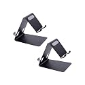 SCTS Metal Double Side of 2 in 1 Mobile Phone Stand/Holder for Smartphones and Tablet, Mobile Stand, Bed &amp; Table on Office/Home/School/College/Travel, Black (Pack of 1)