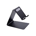 SCTS Metal Single Side Mobile Phone Stand/Holder for Smartphones and Tablet, Mobile Stand on Bed, Table on Office/Home/School/College/Travel, Black (Pack of 1)