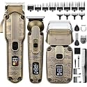 Scttomon Beard Trimmer Kit Hair Clipper Set Professional Hair Trimmer Electric Foil Shaver Razor for Men Haircutting Machine for Barber Clippers and Trimmers Grooming Kit Nose Body Hair Trimmer