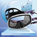 Scuba Mask with Drain Valve Wide View Suitable for Adults Scuba Diving, Free Diving, and Snorkeling Goggles Mask