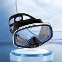 Scuba Mask with Drain Valve Wide View Suitable for Adults Scuba Diving, Free Diving, and Snorkeling Goggles Mask