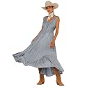 Scully Women's Lace-Up Jacquard Midi Dress - HC118 Medium US Grey