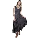 Scully Women's Women's Lace-Up Jacquard Midi Dress - HC118 X- US Charcoal