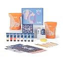 Sculpd Pottery Kit, Air Dry Clay Starter Kit for Beginners with Paint Set, Starter Bundles Includes a Pottery Tool Set, 8 Paints, Waterproof Varnish, Paintbrushes & Step-by-Step Guide for Adults