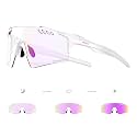 SCVCN Photochromic Cycling Glasses Clear Biking Glasses Women Men MTB S9A2
