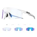SCVCN Photochromic Cycling Glasses Sports Sunglasses Men Women Clear Bicycle MTB UV400 Protection TR90 Frame Bike