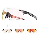 SCVCN Photochromic Cycling Glasses Sports Sunglasses Men Women Clear Bicycle MTB UV400 Protection TR90 Frame Bike