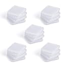 SD Card Holder, WOVTE Plastic SD MMC SDHC PRO Duo Memory Card case Holder Jewelery Case Transparent White Pack of 20