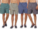 SD Fashions Checkered Men Multicolor Regular Shorts