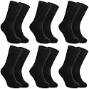 SDBING Kids Merino Wool Hiking Socks - Toddler Boys & Girls Warm Thick Thermal Winter Crew Socks - 6 Pairs